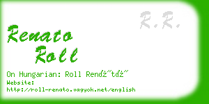 renato roll business card